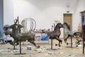 Props of Deers and horses in the art studio