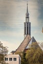 Propstein kirche, or Sankt Johannes Baptist Kirche church in Dortmund, Germany, in autumn. Saint Johann Baptist church is a