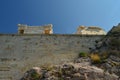 Propylaea of the Acropolis of Athens Viewed From Its Bottom. Architecture, History, Travel, Landscapes Royalty Free Stock Photo