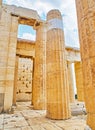 Propylaea, the ancient gateway to the Athenian Acropolis. Athens, Greece. Royalty Free Stock Photo