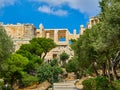 Propylaea, the ancient gateway to the Athenian Acropolis. Athens, Greece. Royalty Free Stock Photo