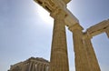 Propylaea and Parthenon in Athens, Greece Royalty Free Stock Photo
