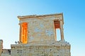Propylaea Temple of Athena Nike Athens, Greece. Royalty Free Stock Photo
