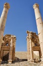 Propylaeum at Jerash ruins (Jordan) Royalty Free Stock Photo