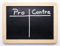 Pros and cons blackboard