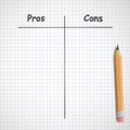 Pros and cons