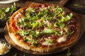 Prosciutto and Arugula Pizza Royalty Free Stock Photo
