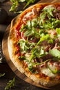 Prosciutto and Arugula Pizza