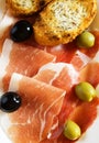 Prosciutto di parma Royalty Free Stock Photo