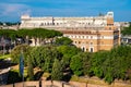 Prosecutor General office in Casa Madre dei Mutilati and Palazzo di Giustizia - Justice Palace at Tiber embankment in Rome, Italy