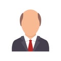 Prosecutor man icon flat isolated vector