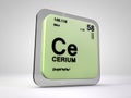 Proseodymium - Pr - chemical element periodic table Royalty Free Stock Photo