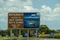 Advertising Sign For Directions To Whitsundays