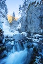 Prosiecka dolina gorge during winter