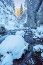 Prosiecka dolina gorge during winter