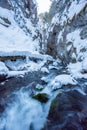 Prosiecka dolina gorge during winter