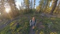 Prospect Peak Trail Enters the Forest