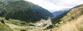 Prospect view of Transfagarasan mountain road. One of the most beautiful roads in Europe, Romania Royalty Free Stock Photo