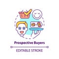 Prospective buyers concept icon