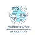 Prospective buyers concept icon