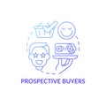 Prospective buyers concept icon