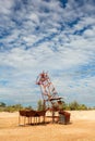 Prospectors come in search of the elusive rainbow gem, black opal Royalty Free Stock Photo