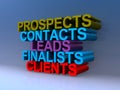 Prospects contacts leads finalists clients