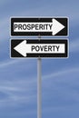 Prosperity or Poverty Royalty Free Stock Photo