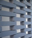 Prospettive texture of gray brick structure partition wall forming a texture