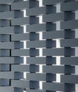 Prospettive texture of gray brick structure partition wall forming a texture