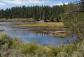 High water at Prosser Creek Reservoir Royalty Free Stock Photo