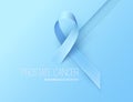 Prostate Cancer Awareness Blue Ribbon.