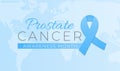 Prostate Cancer Awareness Month Background Illustration