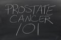 Prostate Cancer 101 On A Blackboard