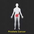 Prostate Cancer vector icon design