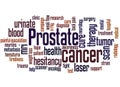 Prostate cancer word cloud concept 2 Royalty Free Stock Photo