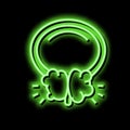 prostate disease neon glow icon illustration