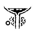 prostatectomy surgery glyph icon vector illustration Royalty Free Stock Photo