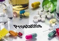 Prostatitis, Medicines As Concept Of Ordinary Treatment Royalty Free Stock Photo