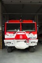 Prostejov, Czech Rep, Aug 14th. Red Tatra truck of the Czech fire brigade. Firefighter special vehicle