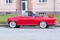 Prostejov Czech Rep May 20th 2018. Skoda Felicia cabrio convertable roadster model during historical car parade