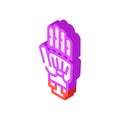 prosthesis plastic isometric icon vector illustration