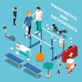 Prosthetics and Orthopedics Isometric Composition