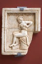 Prostitute relief plaque at National Museum of Roman