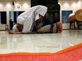 prostrate in the mosque