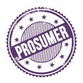 PROSUMER text written on purple indigo grungy round stamp Royalty Free Stock Photo