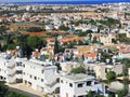 Protaras town on a hot day the blue sky Cyprus Royalty Free Stock Photo