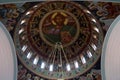 Interior of Saint George Church on Paralimni, Cyprus on June 12, 2018. Royalty Free Stock Photo