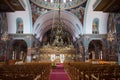 Interior of Saint George Church on Paralimni, Cyprus on June 12, 2018. Royalty Free Stock Photo