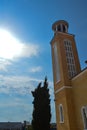 Saint George Church on Paralimni, Cyprus on June 12, 2018. Royalty Free Stock Photo